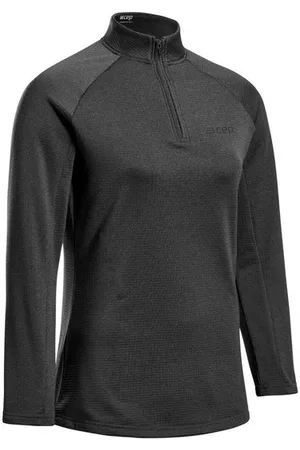 CEP Damen Cold Weather Zip Shirt schwarz
