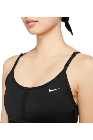 Nike Damen Medium-Support Padded Longline Sports Bra weiß