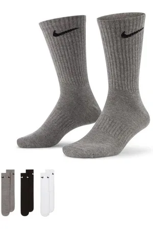 Nike Unisex Everyday Lightweight Crew Socks (3 Paar) grau