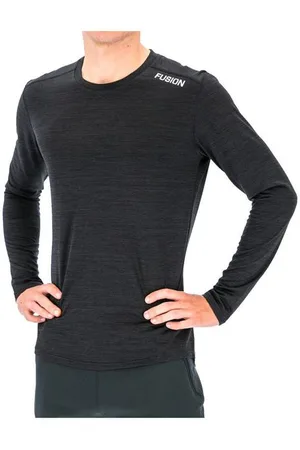 FUSION Herren C3 LS Shirt schwarz