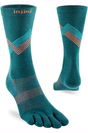 Injinji Unisex Run Lightweight Crew blau