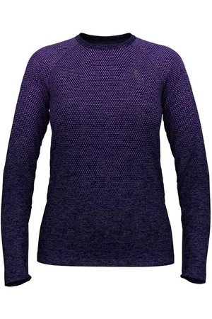 Odlo Damen Essential Seamless T-Shirt Crew Neck L/S lila