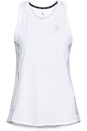 Odlo Damen Zeroweight Chill-Tec Tank Crew Neck weiß