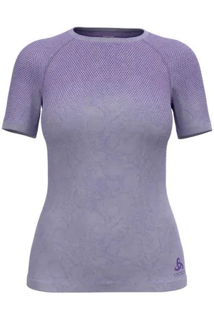Odlo Damen Performance Light-Rain Dye BL Top Crew Neck S/S lila