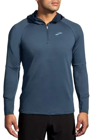 Brooks Herren Notch Thermal Hoodie 2.0 blau