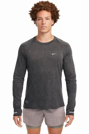 Nike Herren Running Division Dri-FIT Longsleeve grau