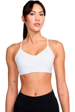 Nike Damen Indy Light Support Sport-BH weiß