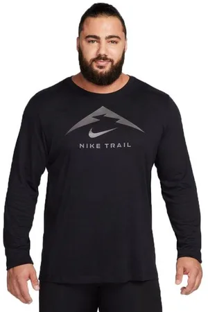 Nike Herren Dri-Fit Tee Longsleeve Trail schwarz