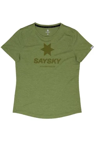 saysky Damen Logo Combat T-Shirt grün