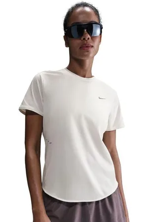 Nike Damen Swift Dri-Fit SS Top weiß
