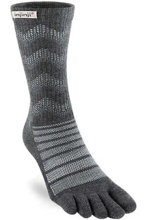 Injinji Unisex Outdoor Midweight Crew Wool grau