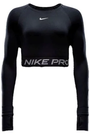 Nike Damen Pro Dri-Fit 365 Crop Longsleeve schwarz