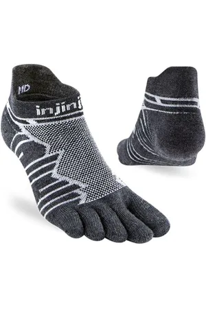 Injinji Unisex Ultra Run No Show Wool schwarz