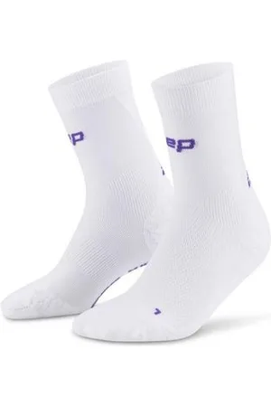 CEP Damen Core Run Ultralight Mid Cut Socks weiß