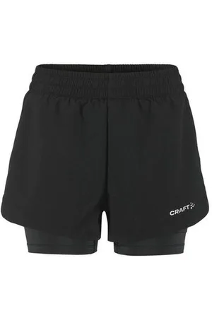 Craft Damen ADV Essence 2-in-1 Shorts 2 schwarz