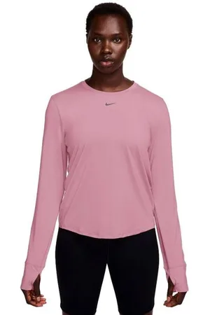 Nike Damen One Classic Dri-Fit Longsleeve rosa