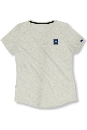 saysky Damen Flower Combat T-Shirt weiß