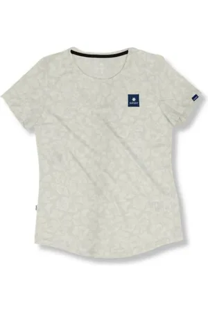 saysky Damen Flower Combat T-Shirt weiß