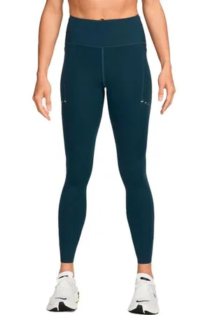 Nike Damen Swift 7/8-Trainings-Leggings blau