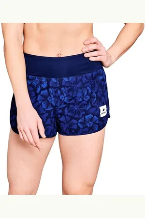 saysky Damen Flower Pace Shorts 3" blau