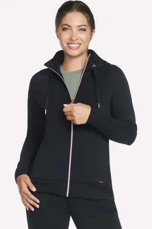 Skechers Damen Skechluxe Elevate Full Zip Jackett in , Größe Klein