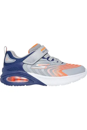 Skechers Jungen Microscope Max Advance - Vortivox Sneaker in Gray /Blue, Größe 30