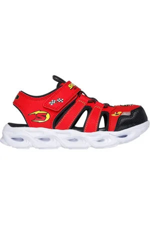 Skechers Jungen S-Lights: Thermo-Flash - Hydro-Flare Shoes in Red/Schwarz, Größe 27.5
