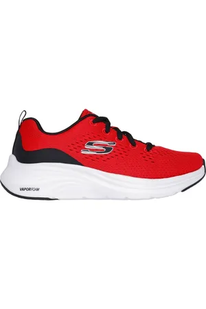 Skechers Jungen Vapor Foam Sneaker in Red/Schwarz, Größe 35.5, Waschmaschinenfest