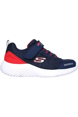 Skechers Jungen Bounder - Dripper Drop Sneaker in Blue/Red, Größe 27