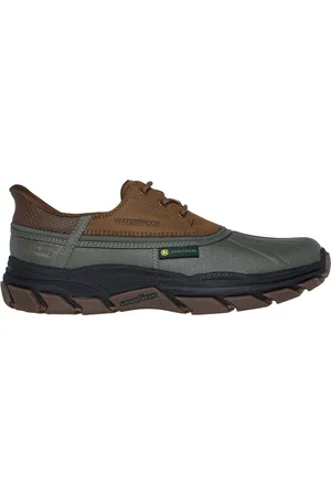 Skechers Herren John Deere: Slip-ins Respected - Tanzier Stiefel in Grün/Braun, Größe 42