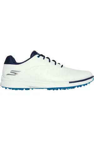 Skechers Herren GO GOLF Tempo GF Shoes in Weiss/Blue, Größe 42.5