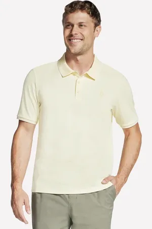 Skechers Herren Off Duty Polo in Gelb/Türkis, Größe Klein