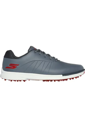 Skechers Herren GO GOLF Tempo GF Shoes in Gray /Red, Größe 40
