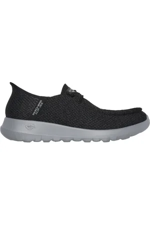 Skechers Herren Slip-ins: GO WALK Max - Halcyon Slip-On Shoes in Schwarz/Gray , Größe 45.5, Vegan