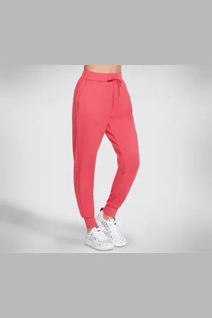 Skechers Damen SKECHLUXE Restful Jogginghose in Red/Rosa, Größe Medium