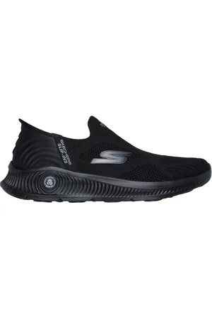 Skechers Herren Slip-ins: GO WALK Anywhere - The Tourist Slip-On Shoes in , Größe 39.5, Vegan, In der Maschine waschbar , Arch Fit , Hyper Burs
