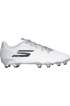 Skechers Razor 1.5 Jr Youth FG Shoes in Weiss/Silber, Größe 32
