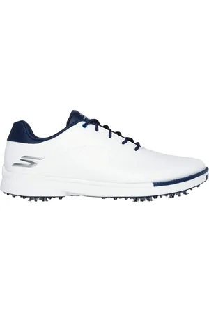 Skechers Herren GO GOLF Tempo Shoes in Weiss/Blue, Größe 40