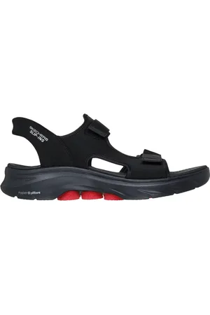 Skechers Herren Slip-ins: GO WALK 7 Sandal - Ken in Schwarz/Red, Größe 39.5