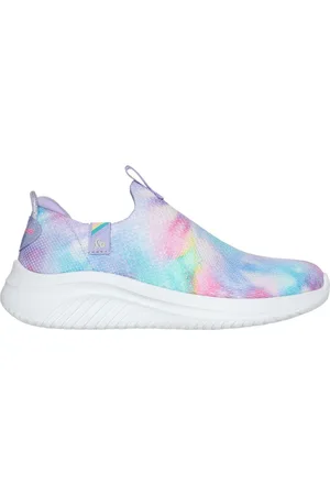 Skechers Mädchen Ultra Flex 3.0- Ombre Envy Sneaker in Violett/Mehrfarbig, Größe 28.5, Waschmaschinenfest