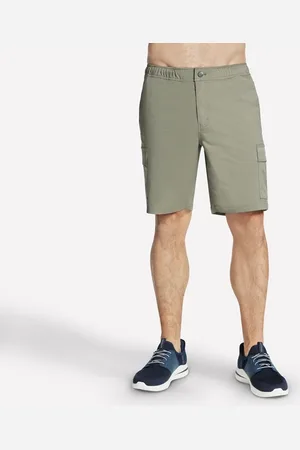 Skechers Herren Downtown Cargo 9 Inch Shorts in Grün/Gray , Größe Klein
