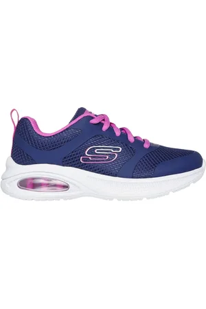 Skechers Mädchen Microspec Max Advance - Unstoppable Wonder Sneaker in Blue/Violett, Größe 35.5