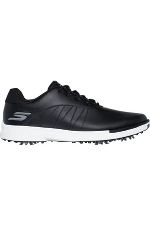 Skechers Herren GO GOLF Tempo Shoes in Schwarz/Weiss, Größe 40