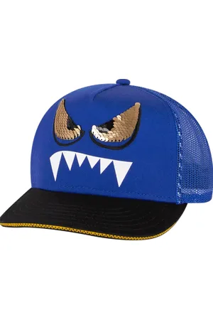 Skechers Jungen Monster Eyes Trucker Hat in Blue/Schwarz