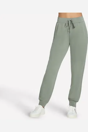 Skechers Damen Skechluxe Elevate Jogger in Gray /Grün, Größe XS