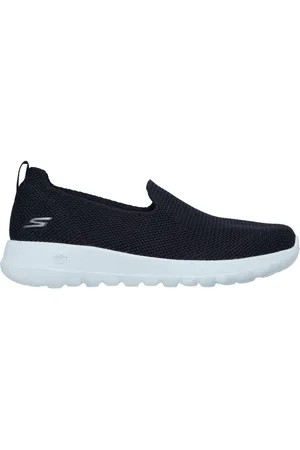 Skechers Damen GO WALK Joy - Sensational Day Slip-On Shoes in Schwarz/Weiss, Größe 36, Vegan