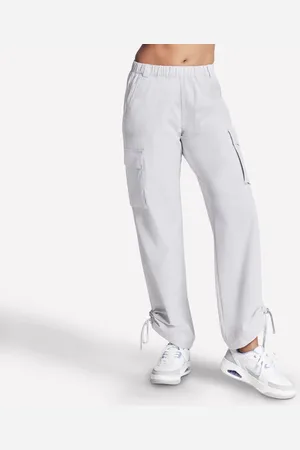 Skechers Damen Slip-ins Everywhere Cargo Pant in Weiss/Gray , Größe XS
