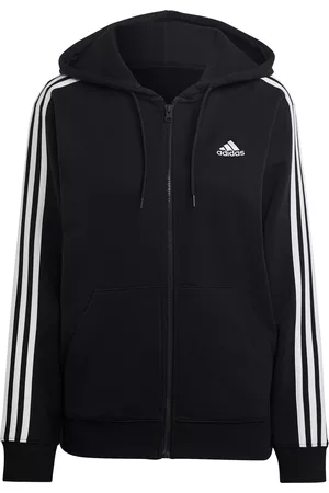 adidas ESSENTIALS 3-STREIFEN FRENCH TERRY Kapuzenjacke Damen