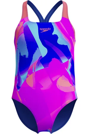 Speedo Digital Allover Powerback Badeanzug Mädchen