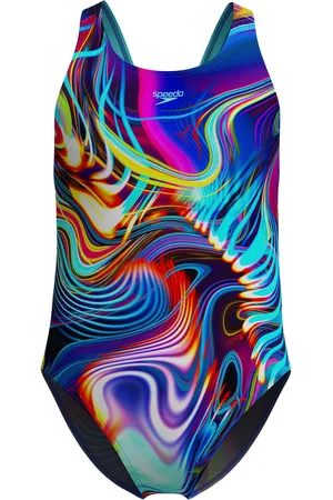 Speedo Digital Allover Leaderback Badeanzug Mädchen